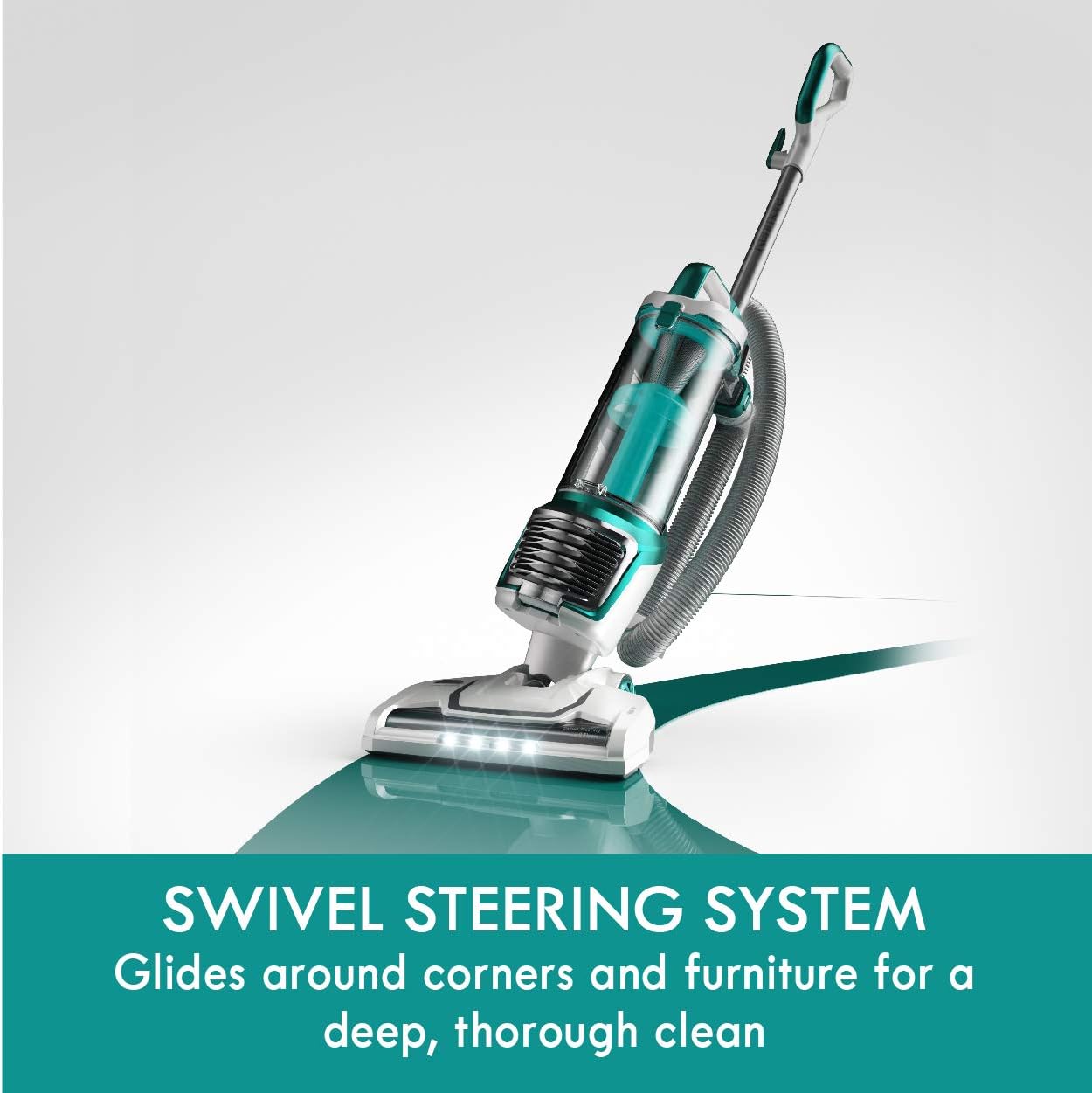 Kenmore Bagless Upright Vacuum 2-Motor Power Suction Lightweight Carpet Cleaner with 10’Hose, HEPA Filter, 2 Cleaning Tools for Pet Hair, Hardwood Floor, Green, 2 Liters - Image 5