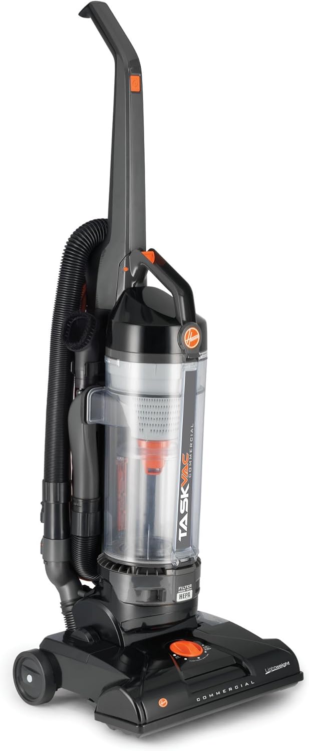 Hoover Commercial TaskVac Bagless Upright Vacuum Cleaner, Furniture Guard Lightweight HEPA Filtered Professional Grade Long-Lasting, 15 Pounds 35-Foot Long Cord, CH53010, Black - Image 8