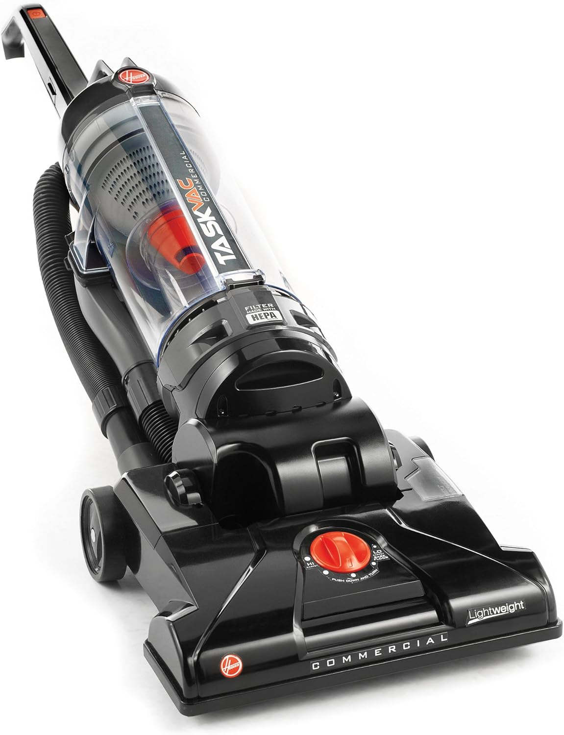 Hoover Commercial TaskVac Bagless Upright Vacuum Cleaner, Furniture Guard Lightweight HEPA Filtered Professional Grade Long-Lasting, 15 Pounds 35-Foot Long Cord, CH53010, Black - Image 12