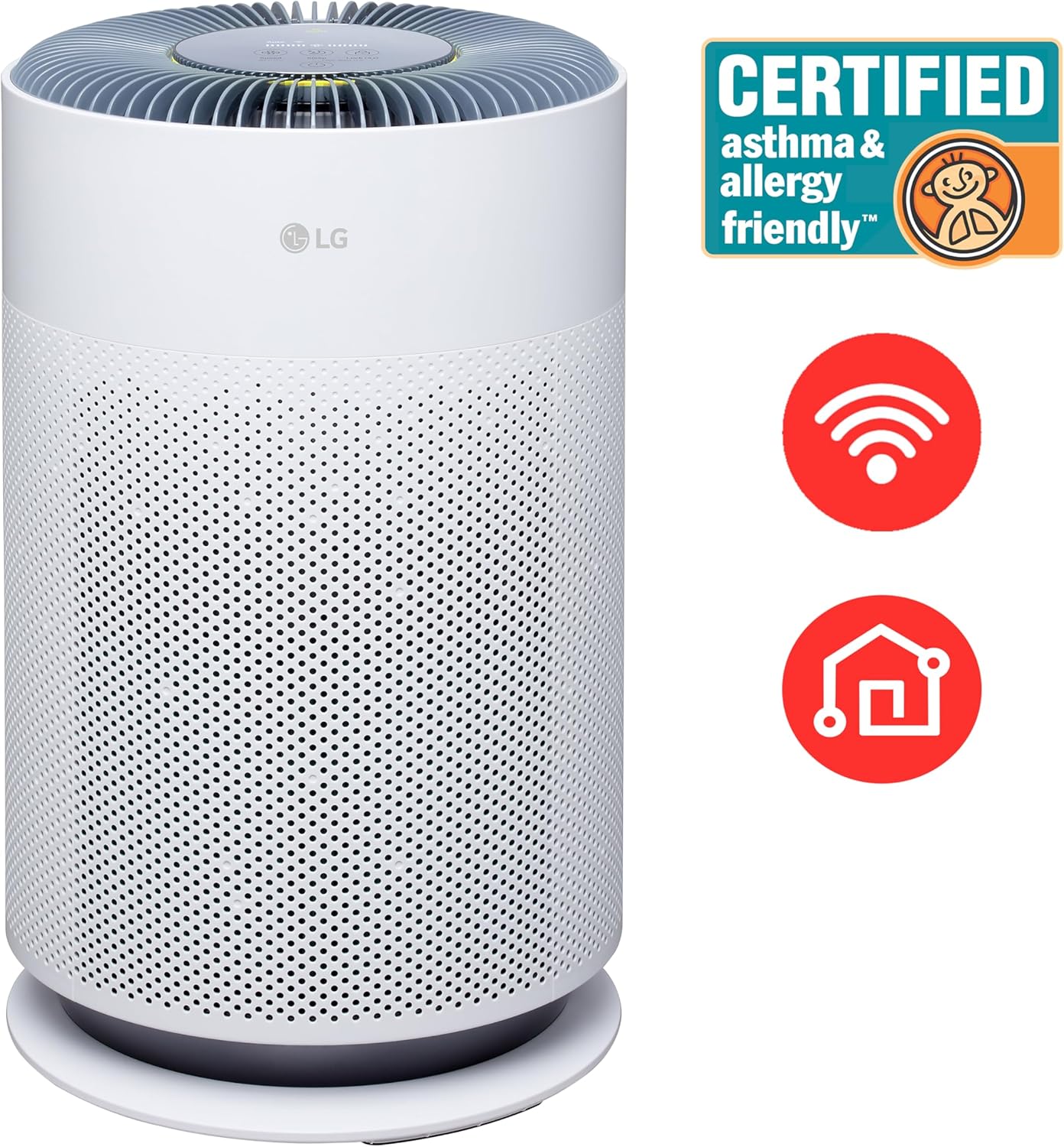 LG PuriCare 360 Air Purifiers for Home, Large and Small Room, Bedroom, Up to 2,059 ft² in 1 Hr with NanoFiber True HEPA Filter, 360 Degrees of Filtration, WiFi, Air Quality Monitor, Low Noise - Image 2